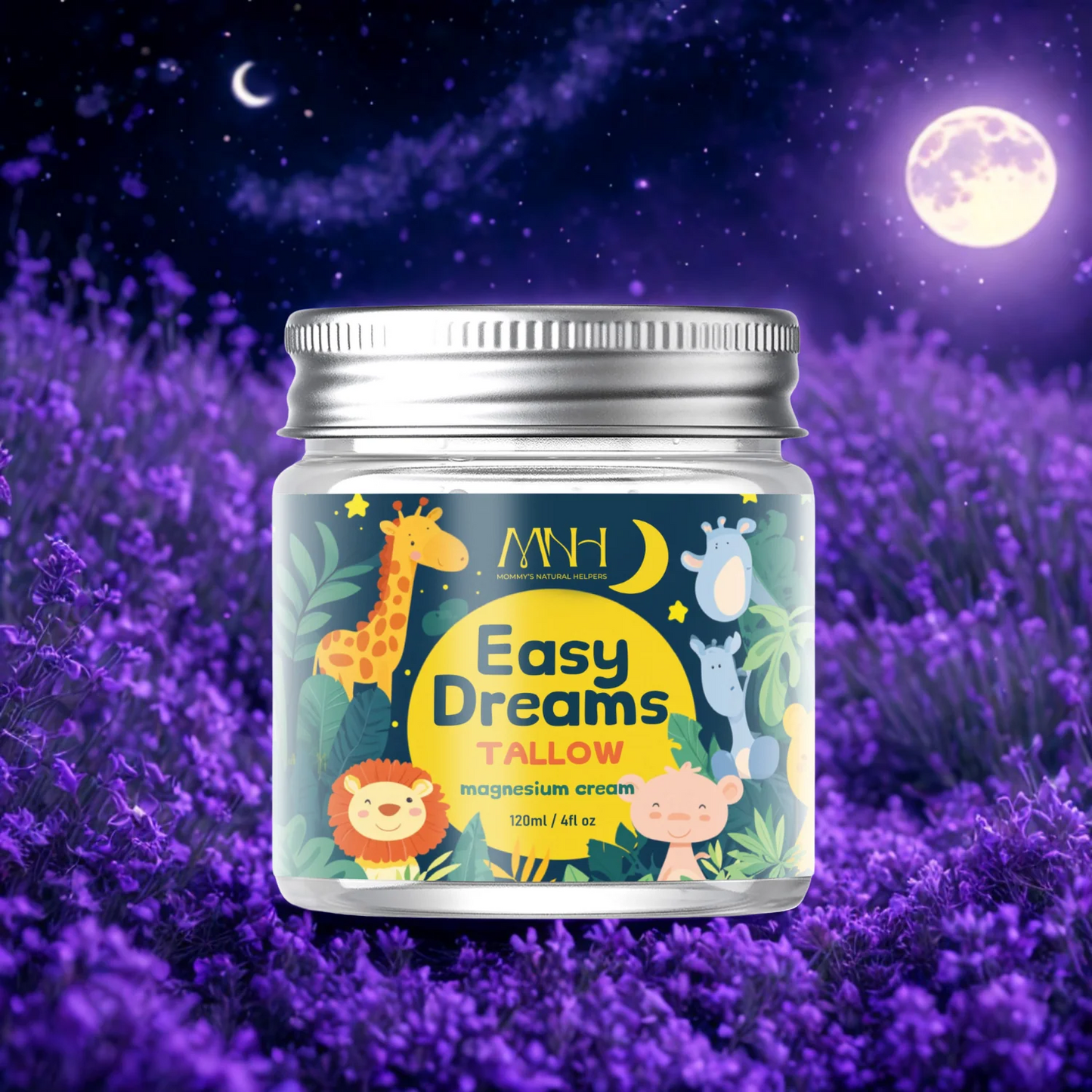 Easy Dreams Tallow Magnesium Cream – Natural Sleep Aid for Kids